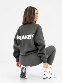 Kayla Oversized Jumper - Khaki Grey