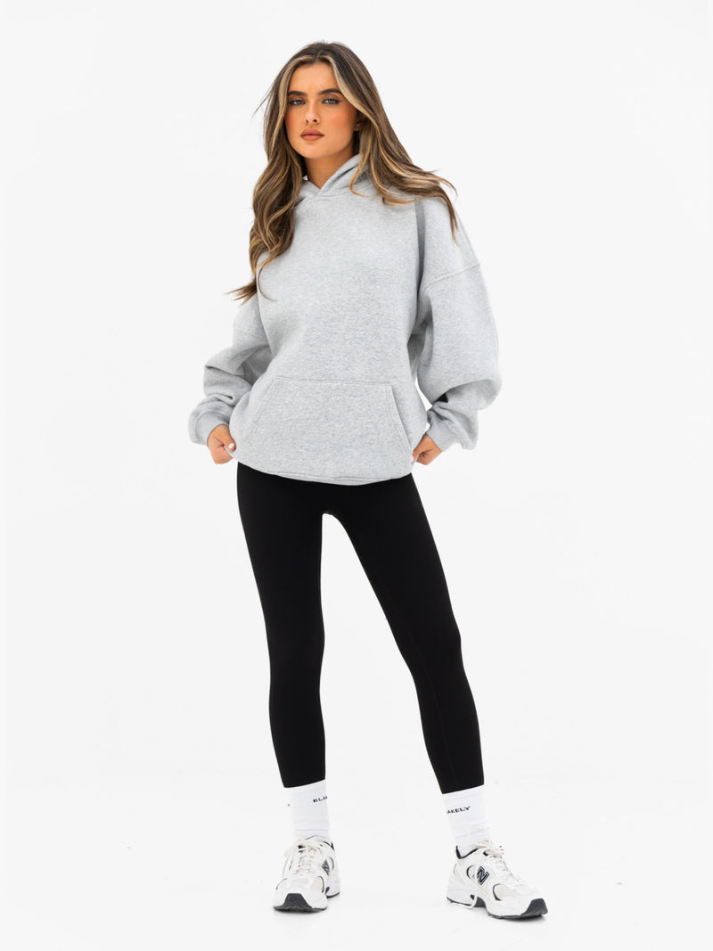 Kayla Oversized Hoodie - Marl Grey