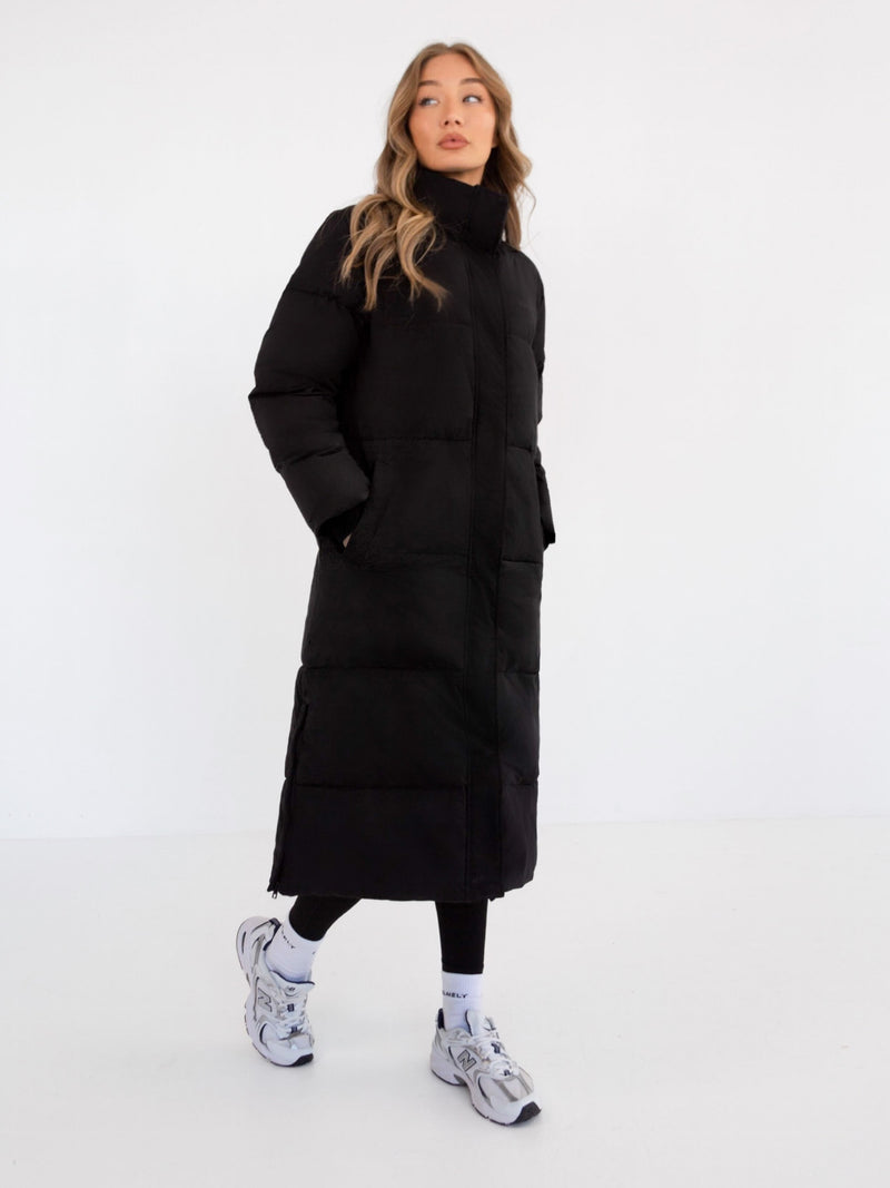 Ultimate Longline Puffer Coat - Black