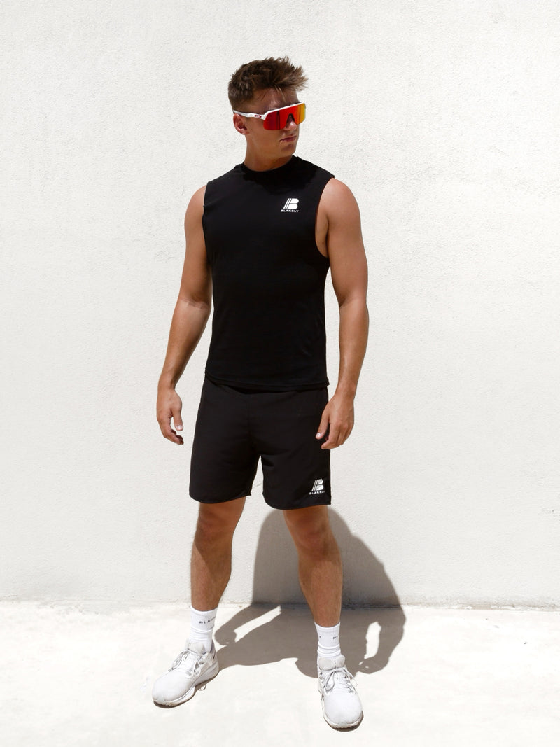 Apex Sleeveless Tee - Black