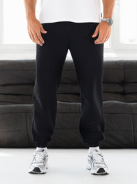 Blakely Basic Relaxed Cuffed Sweatpants - Black