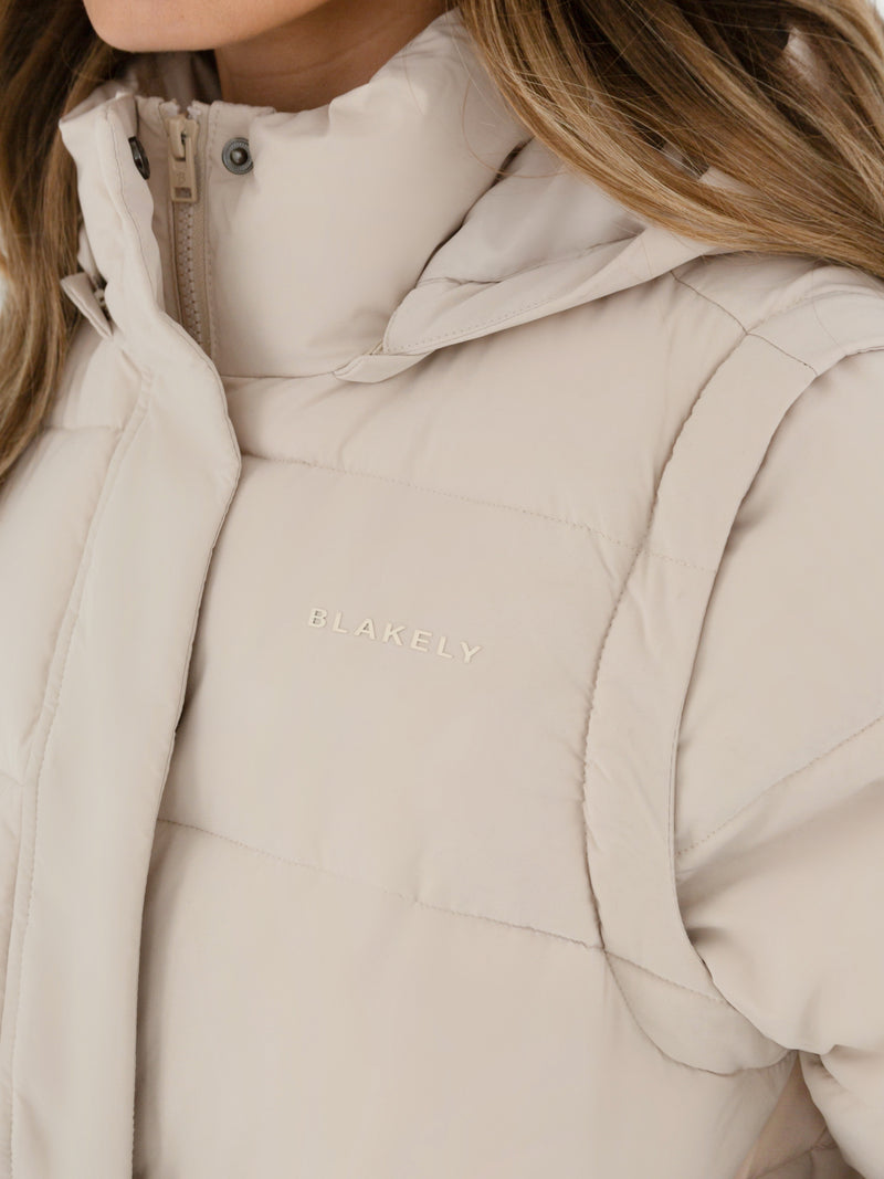 Multiway Puffer Coat 2 - Chalk