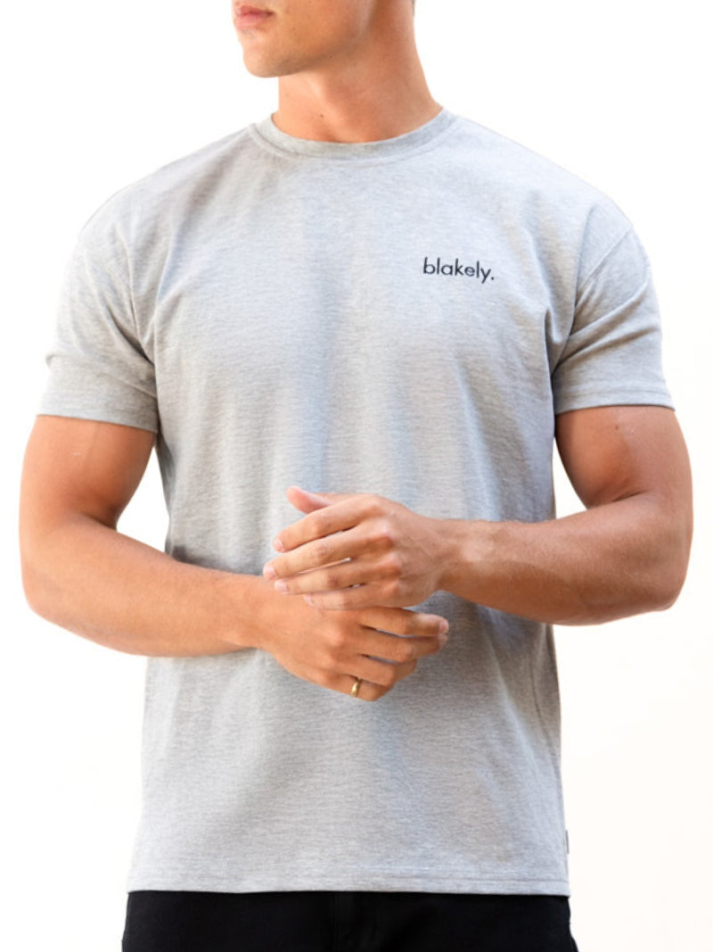 Sami Relaxed T-Shirt - Marl Grey