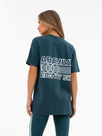Naomi Oversized T-Shirt - Teal Green