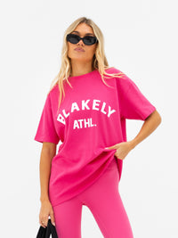 Joah Oversized T-Shirt - Bubblegum Pink