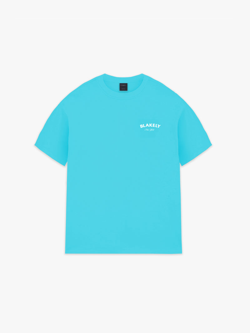 NY Crest Relaxed T-Shirt - Aqua
