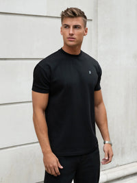 Conrad Relaxed Anchor T-Shirt - Black