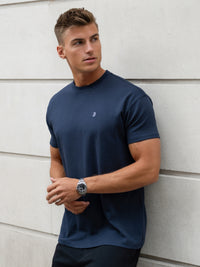 Conrad Relaxed Anchor T-Shirt - True Navy