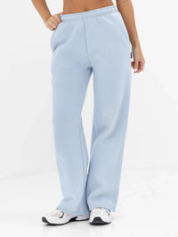 Isabel Wide Leg Sweatpants - Powder Blue
