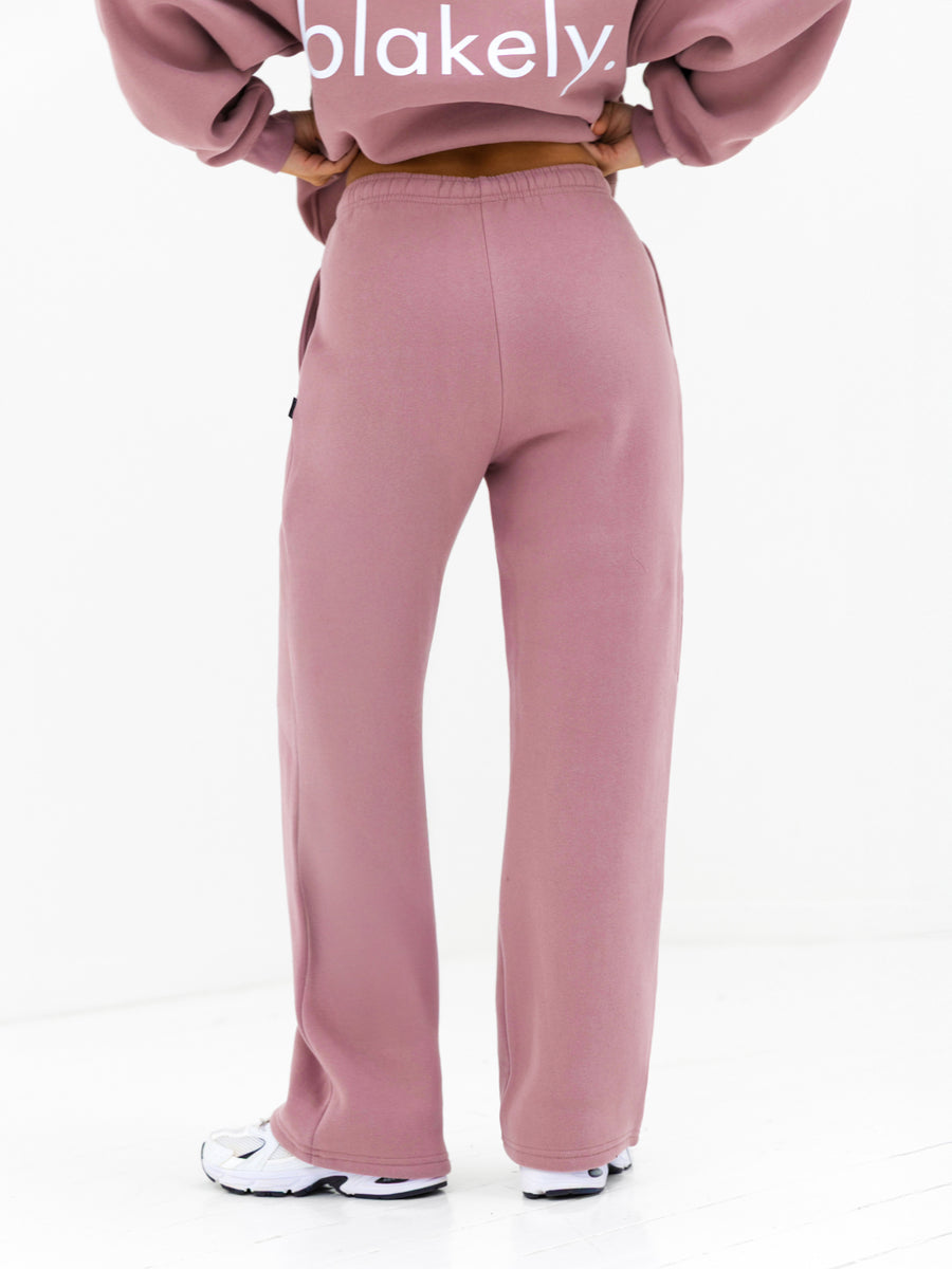 Buy Blakely Womens Dusty Pink Lexi Wide Leg Sweatpants Free