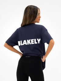 Kayla Oversized T-Shirt - True Navy