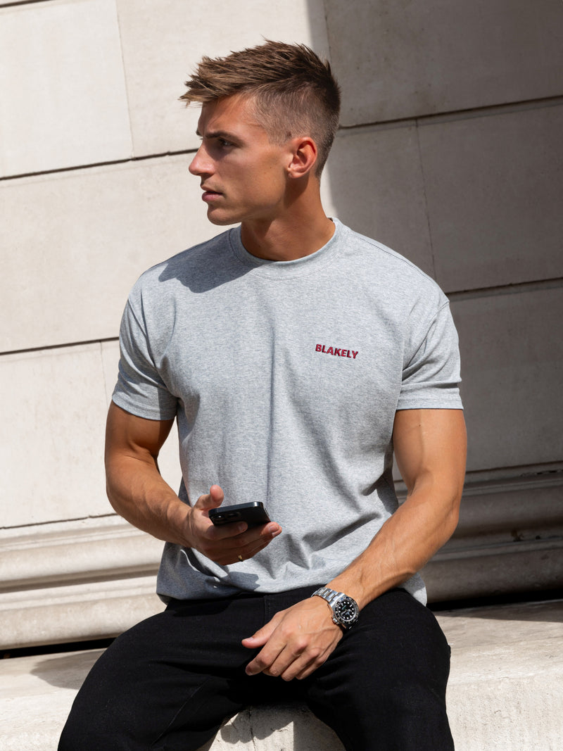 Rhys Relaxed T-Shirt - Marl Grey