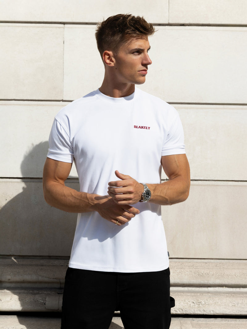 Rhys Relaxed T-Shirt - White & Red