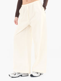 Maya Wide Leg Trousers - Buttermilk
