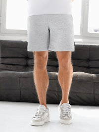 Blakely Basic Relaxed Jogger Shorts - Marl Grey