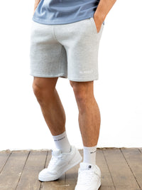 Italic Relaxed Jogger Shorts - Marl Grey