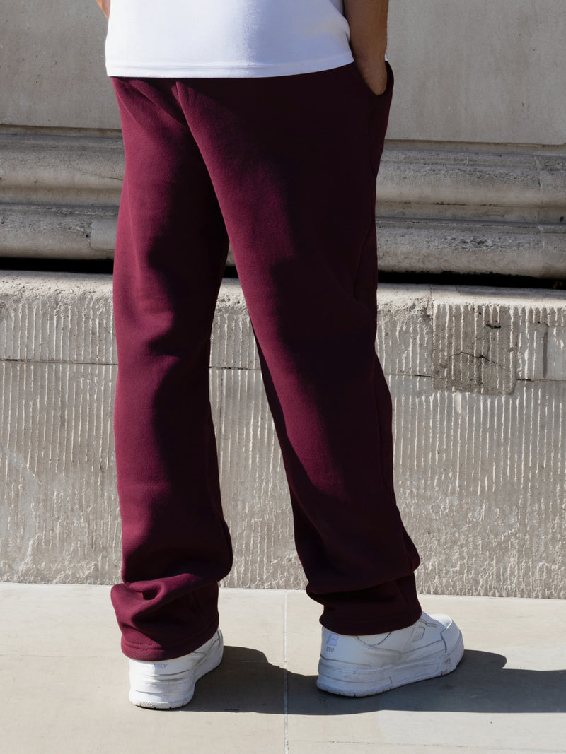 Declan Relaxed Sweatpants - Burgundy