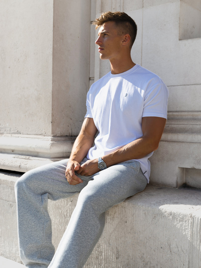 Declan Relaxed Sweatpants - Marl Grey