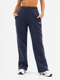 Georgia Wide Leg Sweatpants - True Navy