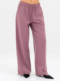 Eden Elasticated Trousers - Dusty Rose