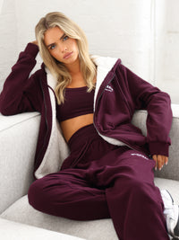 Heritage Full Zip Hoodie - Dark Cherry