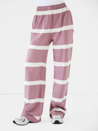 Tilly Striped Trousers - Dusty Pink