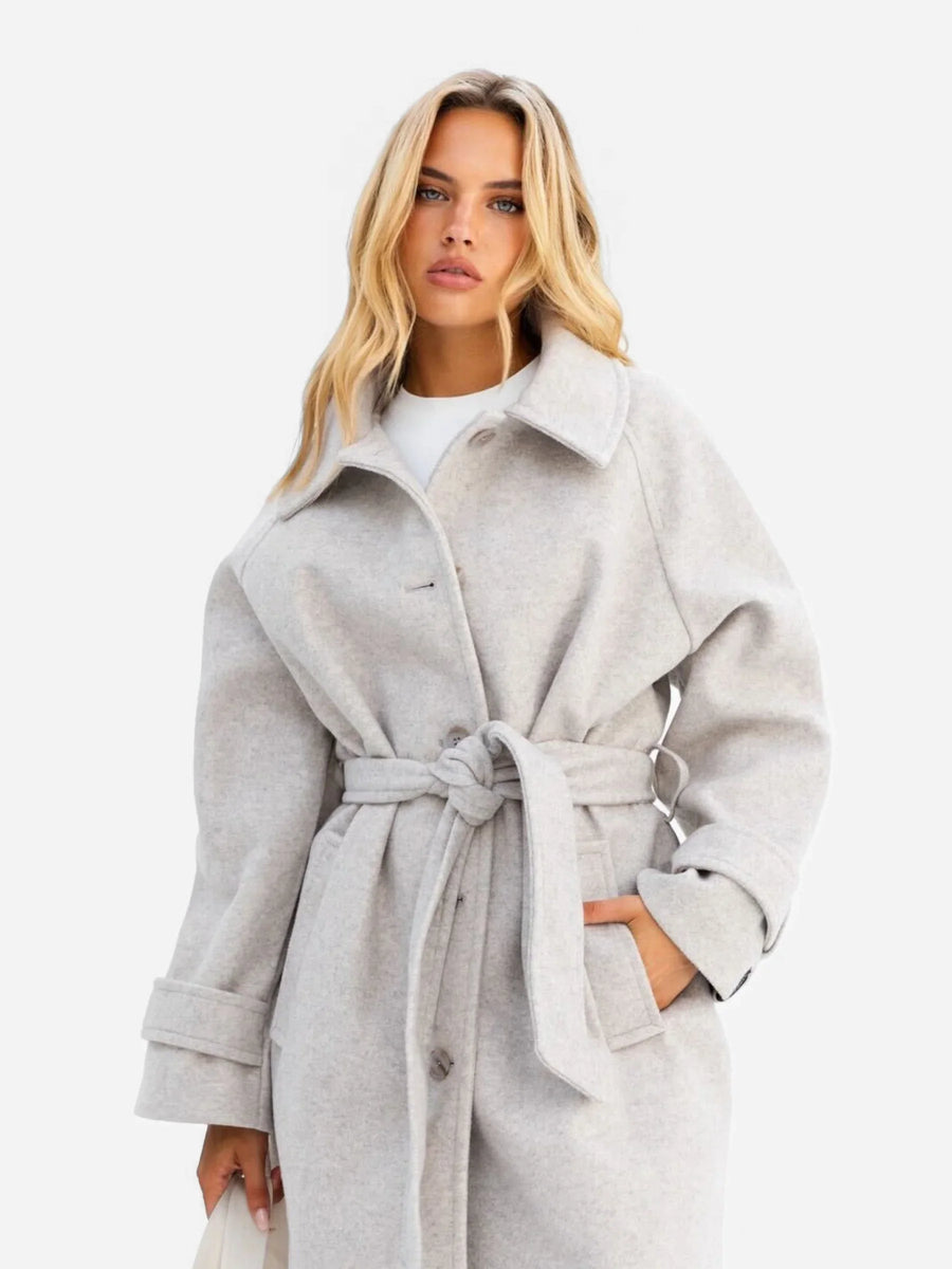 KEALYN COAT DARK GREY MELANGE