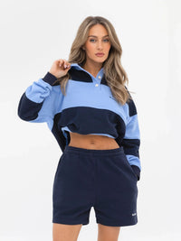 Harper Rugby Shirt - Navy & Blue