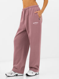 Heritage Wide Leg Sweatpants - Dusty Pink