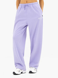 Heritage Wide Leg Sweatpants - Lilac
