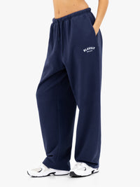 Heritage Wide Leg Sweatpants - True Navy
