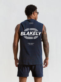 Track Active Vest Top - True Navy