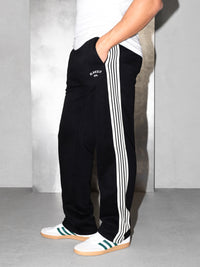 Zayd Wide Leg Sweatpants - Black