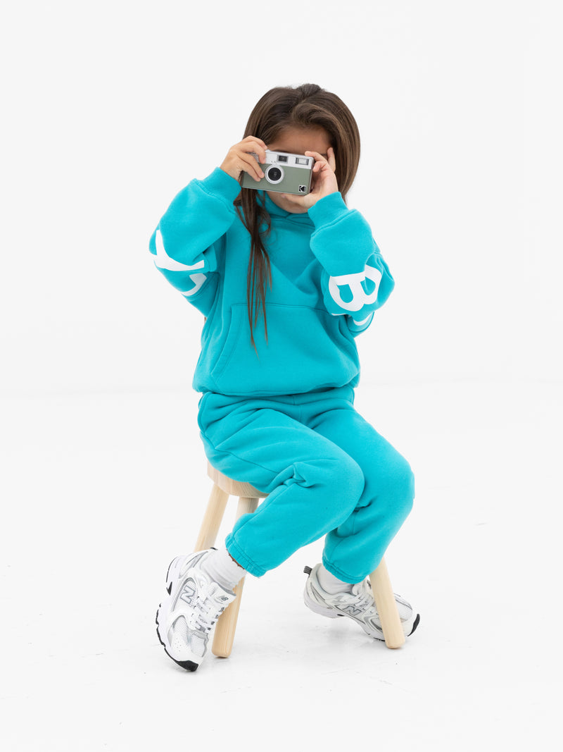 Mini Blakely Hoodie - Aqua