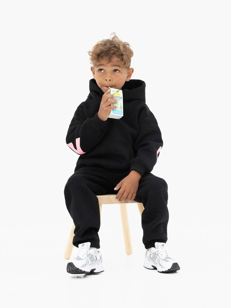 Mini Blakely Hoodie - Black & Pink