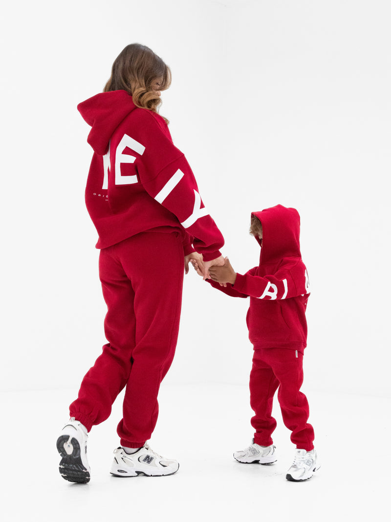 Mini Blakely Sweatpants - Cherry Red