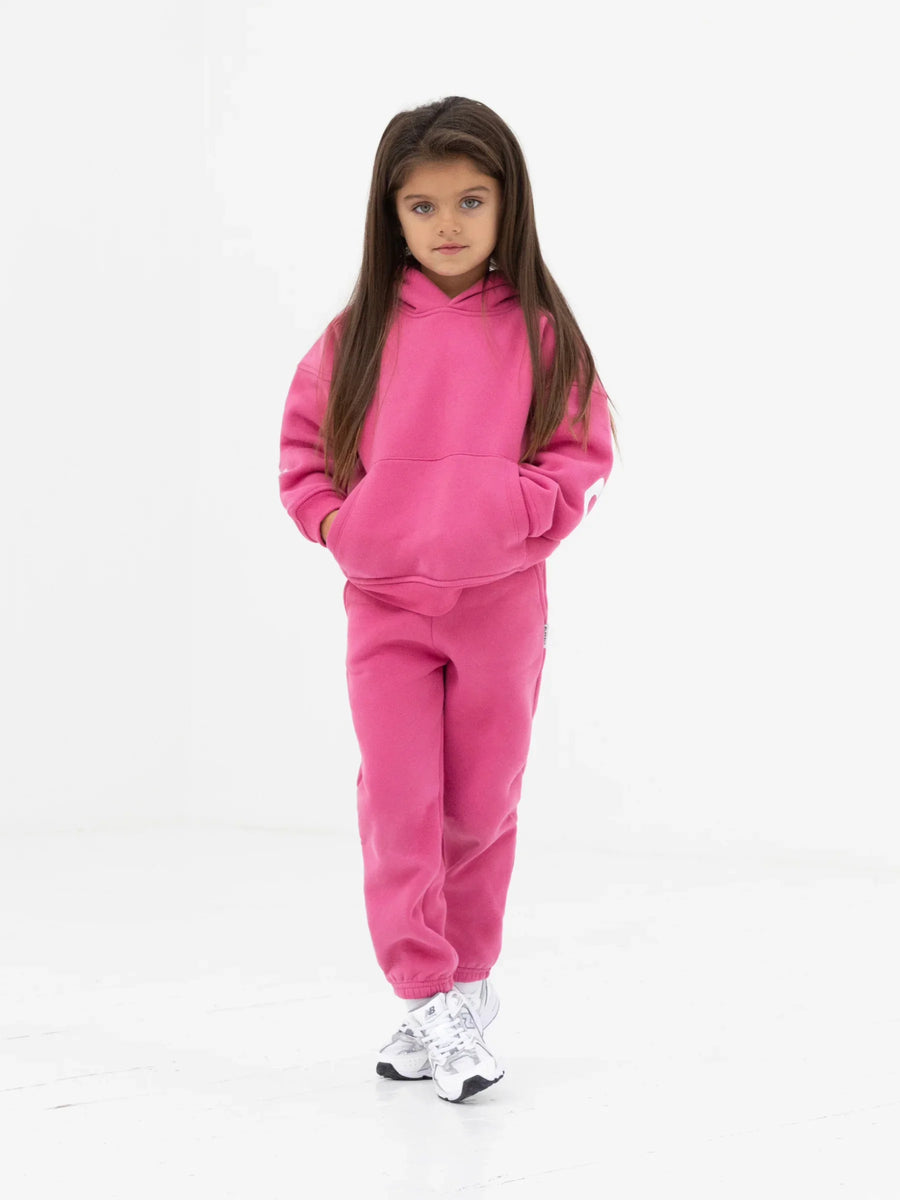 pink sweat outfits for juniors