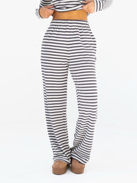 Sadie Stripe Trousers - Charcoal Stripe