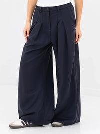 Ali Pleated Trousers - Soft Navy