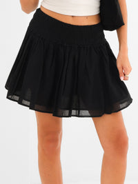 Ava Mini Skirt - Black