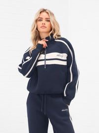 Yasmin 1/4 Zip Hoodie - True Navy