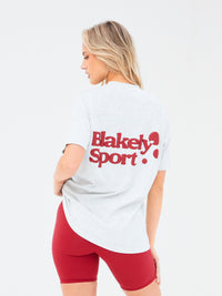 Motion Oversized T-Shirt - Marl White