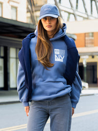 Brooklyn 610 Oversized Hoodie - Mid Blue
