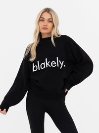 Mabel Oversized Knitted Jumper - Black