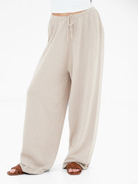 Mae Crochet Trousers - Taupe