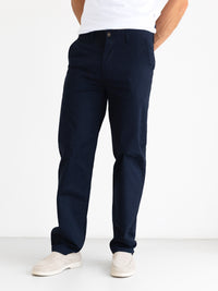 Relaxed Stretch Chinos - Navy