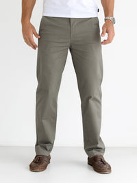 Relaxed Stretch Chinos - Safari Green