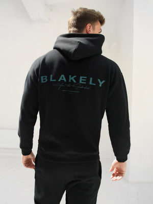 Signature Relaxed Hoodie - Black