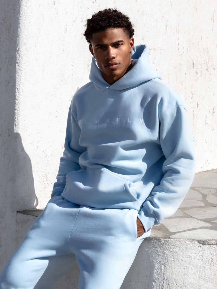 Light blue hoodie best sale