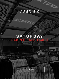 Apex 5.0 Sample Sale - Saturday